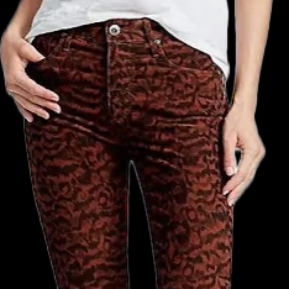 Adriana Goldschmied The Farrah Skinny Ankle print jeans sz 26 NWT